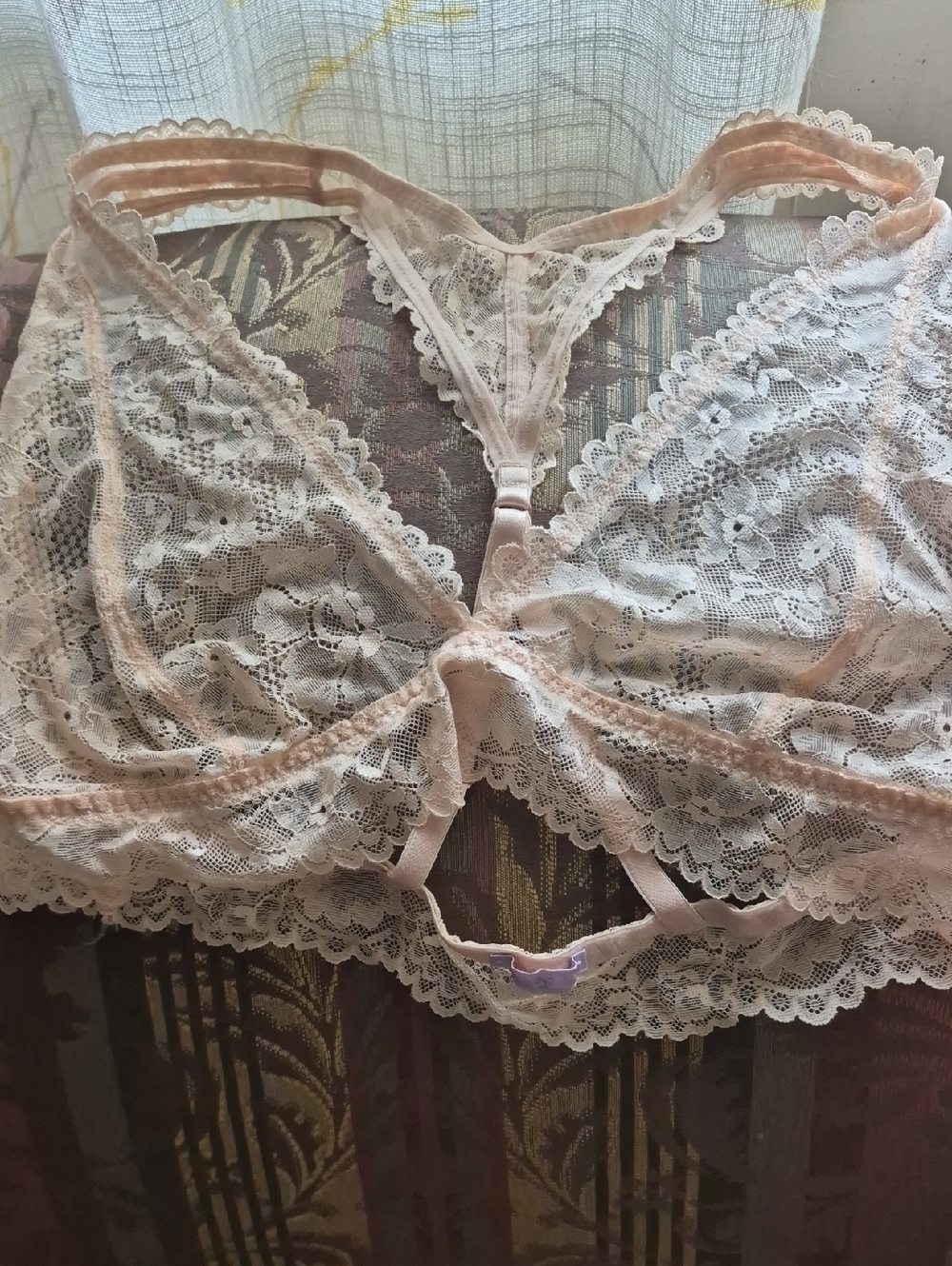 Savage X Fenty Pale Blush Lace Bralette
